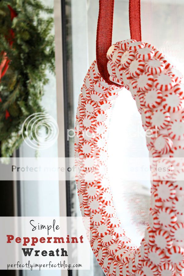 Simple Peppermint Wreath Perfectly Imperfect™ Blog